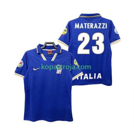Billiga Fotbollströjor Italien MATERAZZI 23 Retro Hemma tröja 1996 Kortärmad